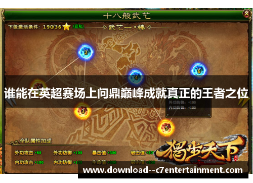 谁能在英超赛场上问鼎巅峰成就真正的王者之位